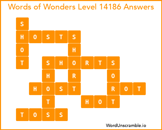 Words of Wonders Level 14186 Answers