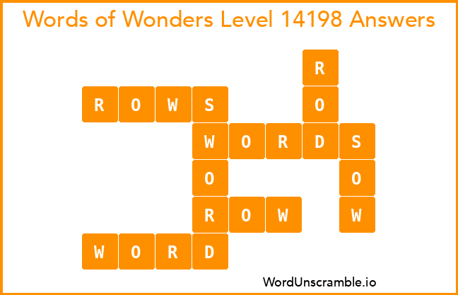 Words of Wonders Level 14198 Answers