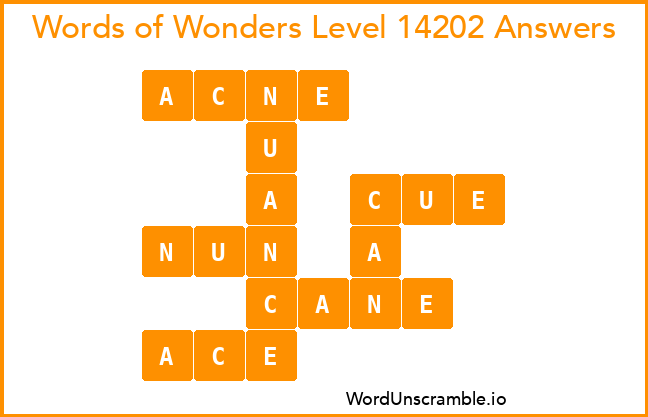 Words of Wonders Level 14202 Answers