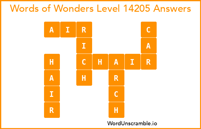 Words of Wonders Level 14205 Answers