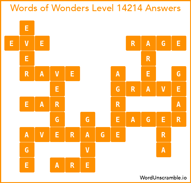 Words of Wonders Level 14214 Answers
