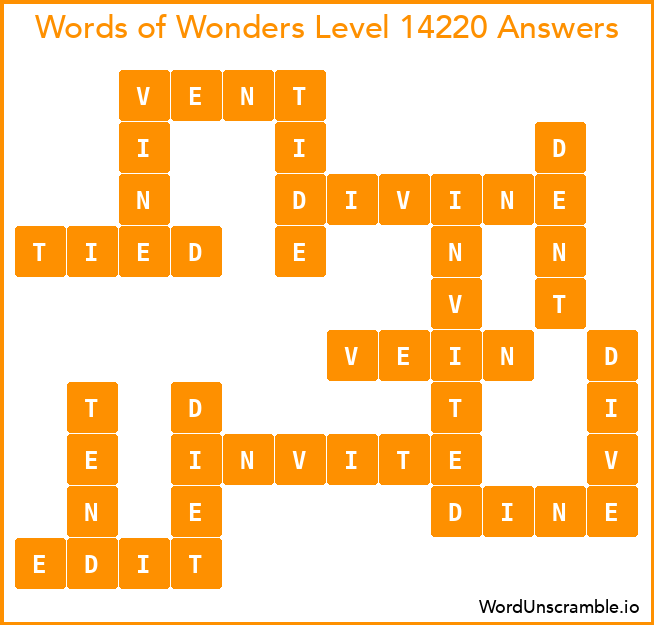 Words of Wonders Level 14220 Answers