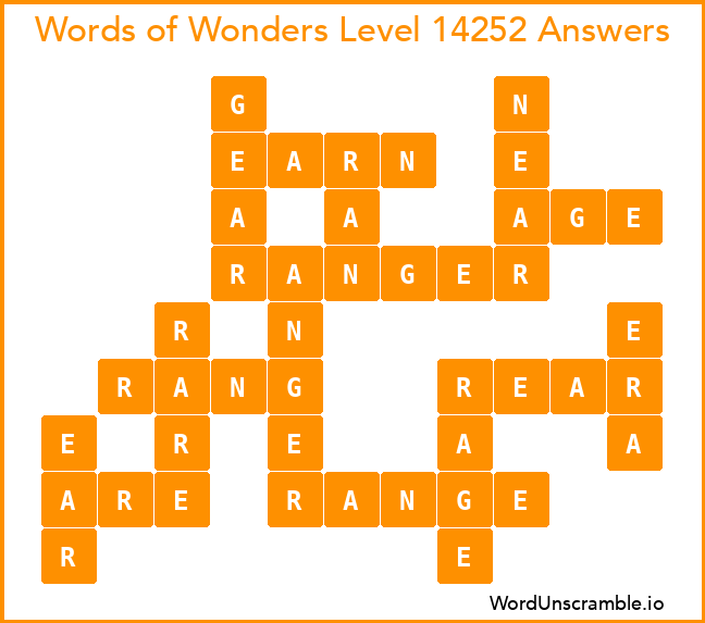 Words of Wonders Level 14252 Answers