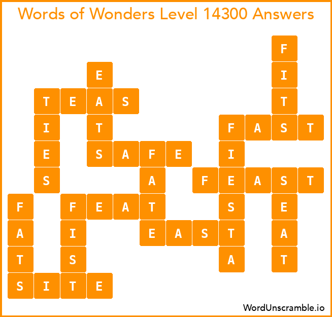 Words of Wonders Level 14300 Answers