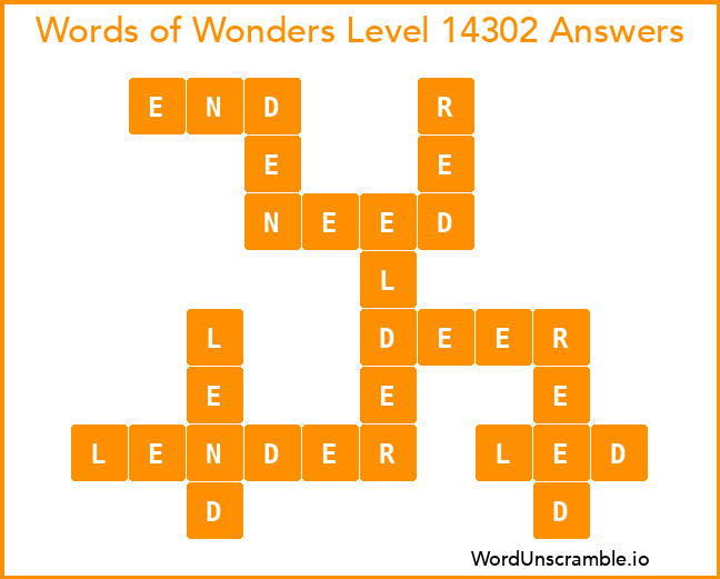 Words of Wonders Level 14302 Answers