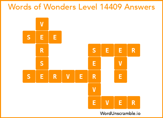 Words of Wonders Level 14409 Answers
