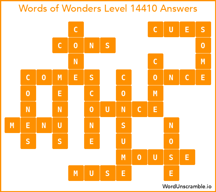 Words of Wonders Level 14410 Answers