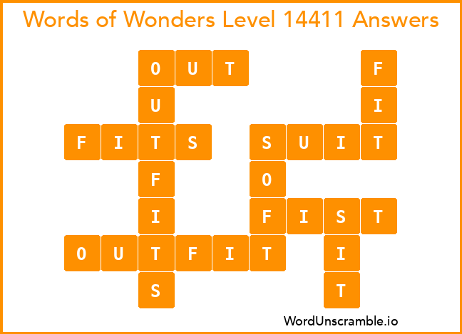 Words of Wonders Level 14411 Answers