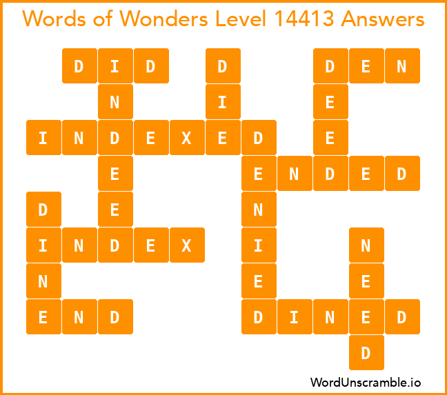 Words of Wonders Level 14413 Answers
