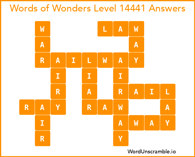 Words of Wonders Level 14441 Answers