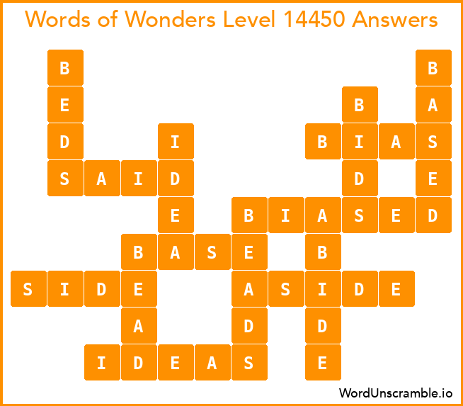 Words of Wonders Level 14450 Answers