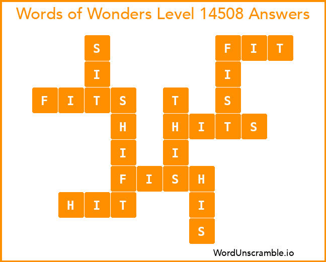 Words of Wonders Level 14508 Answers