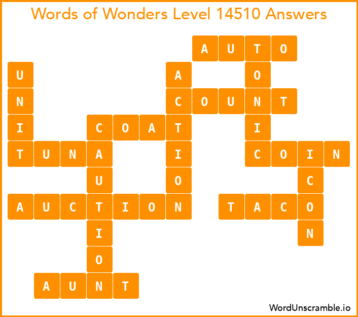 Words of Wonders Level 14510 Answers