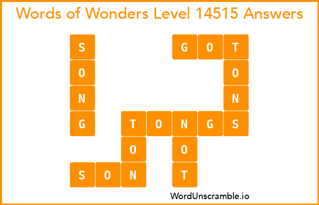 Words of Wonders Level 14515 Answers