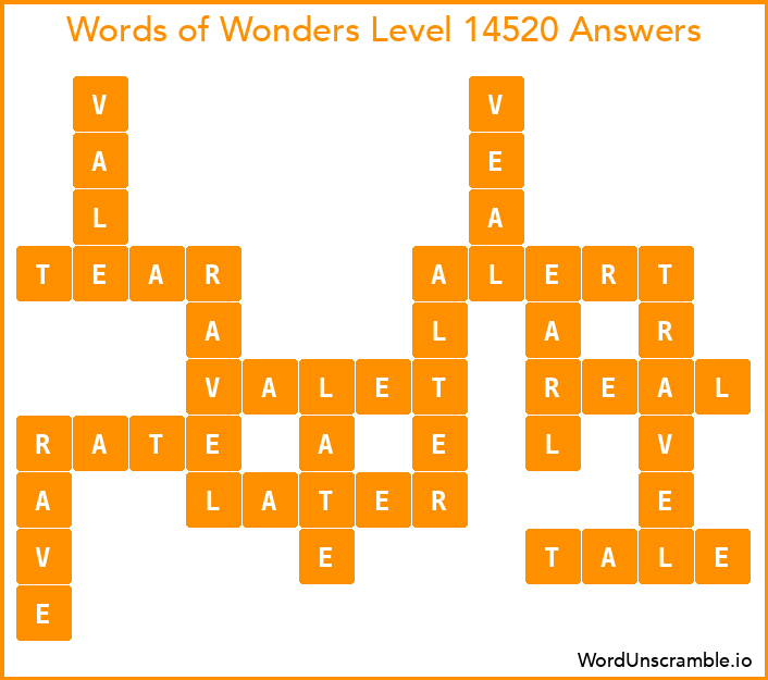 Words of Wonders Level 14520 Answers