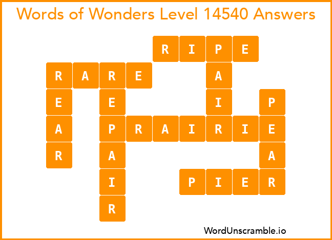 Words of Wonders Level 14540 Answers