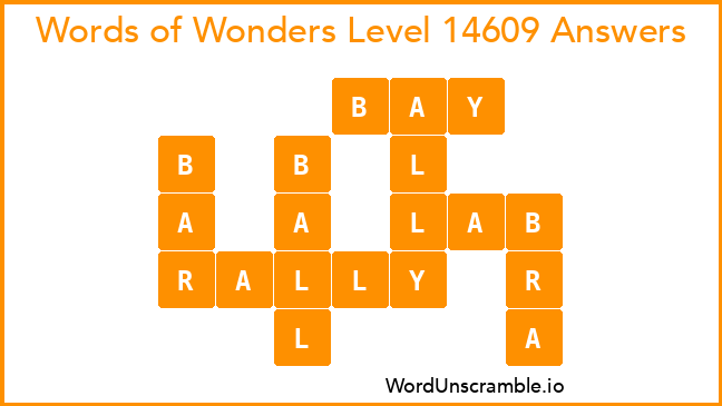 Words of Wonders Level 14609 Answers