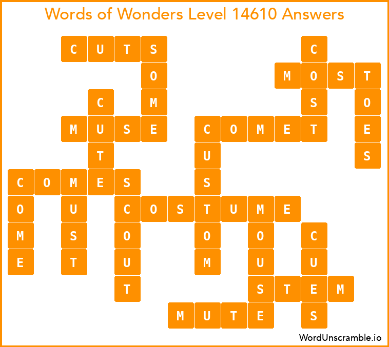 Words of Wonders Level 14610 Answers