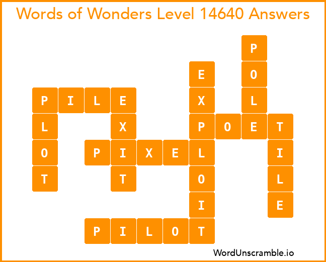 Words of Wonders Level 14640 Answers