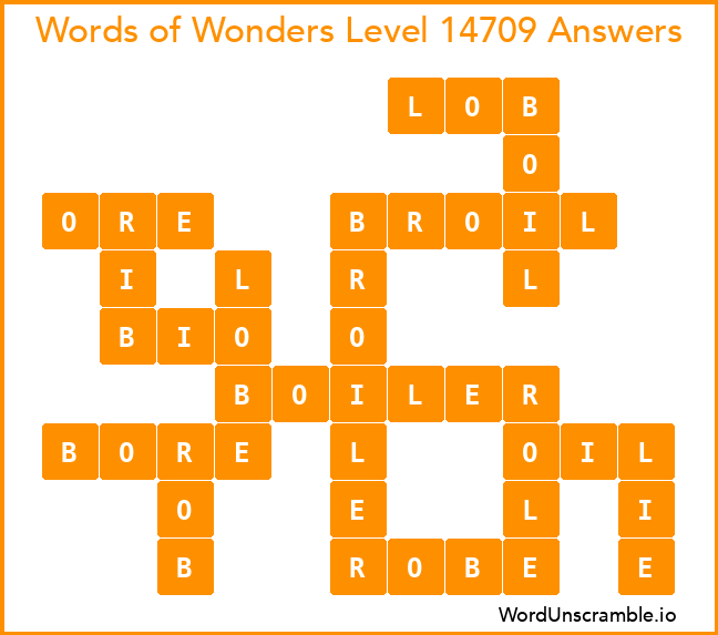 Words of Wonders Level 14709 Answers