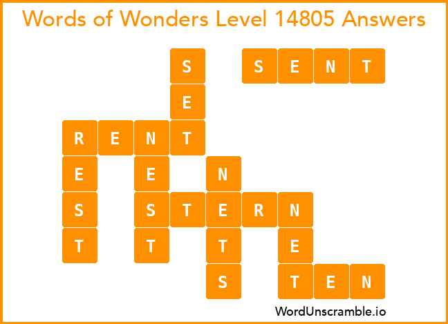 Words of Wonders Level 14805 Answers