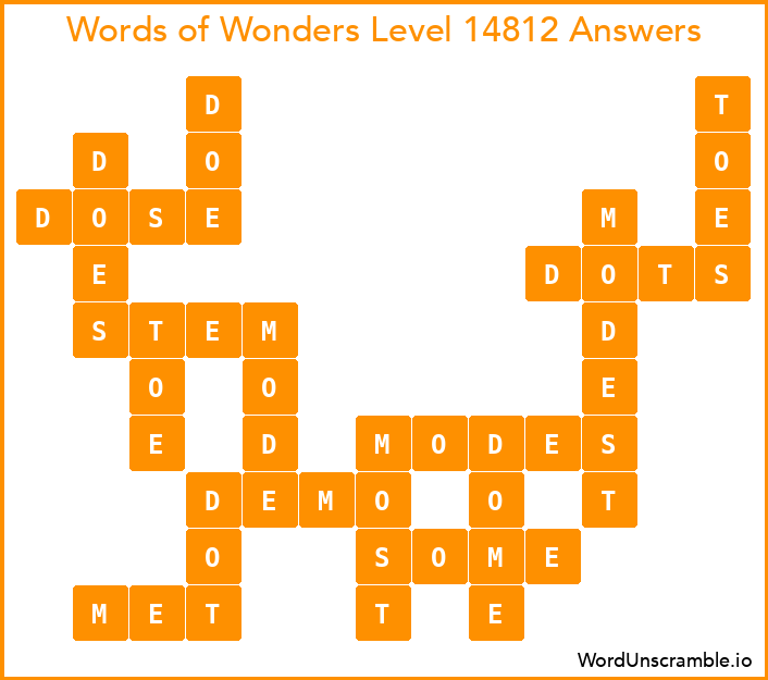 Words of Wonders Level 14812 Answers