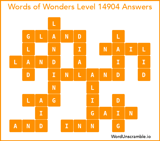 Words of Wonders Level 14904 Answers
