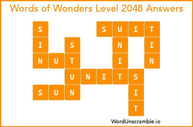 Words of Wonders Level 2048 Answers
