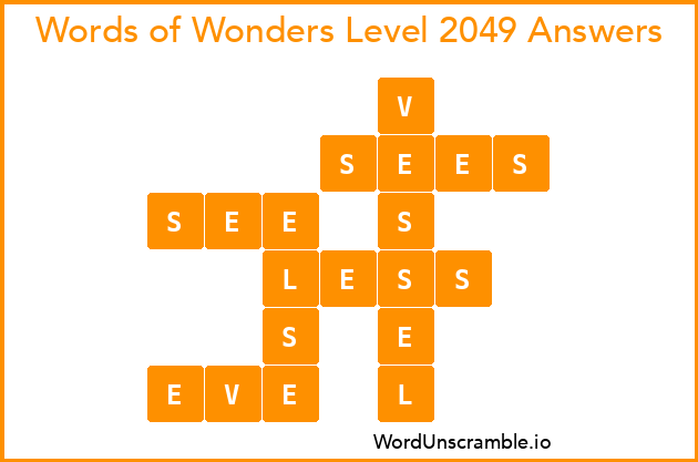 Words of Wonders Level 2049 Answers