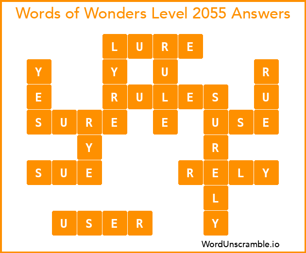 Words of Wonders Level 2055 Answers