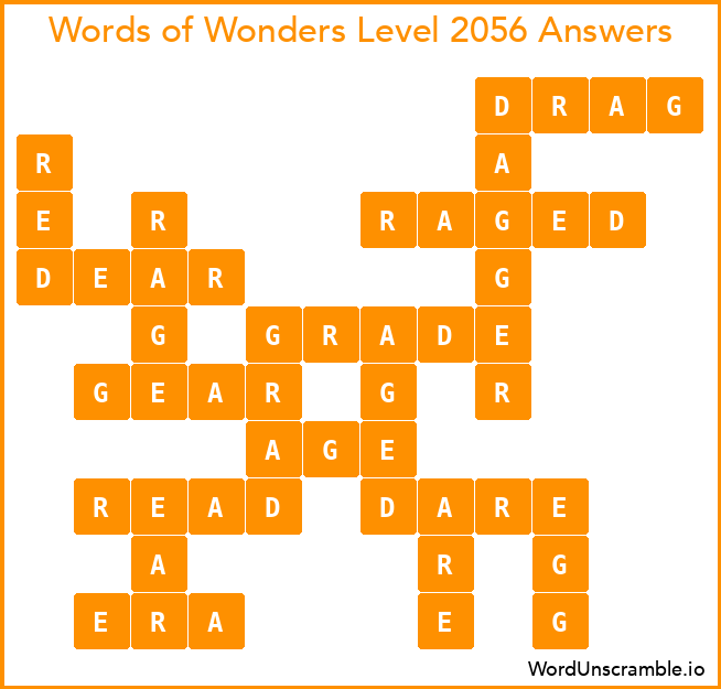 Words of Wonders Level 2056 Answers
