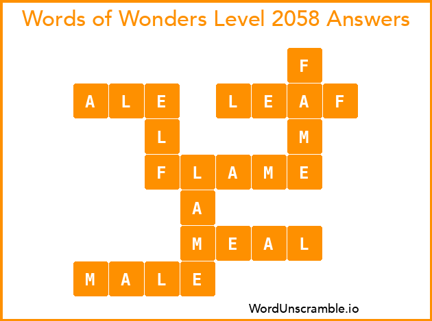 Words of Wonders Level 2058 Answers