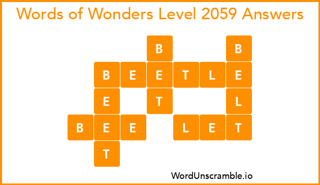 Words of Wonders Level 2059 Answers