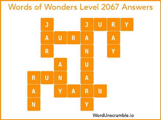 Words of Wonders Level 2067 Answers