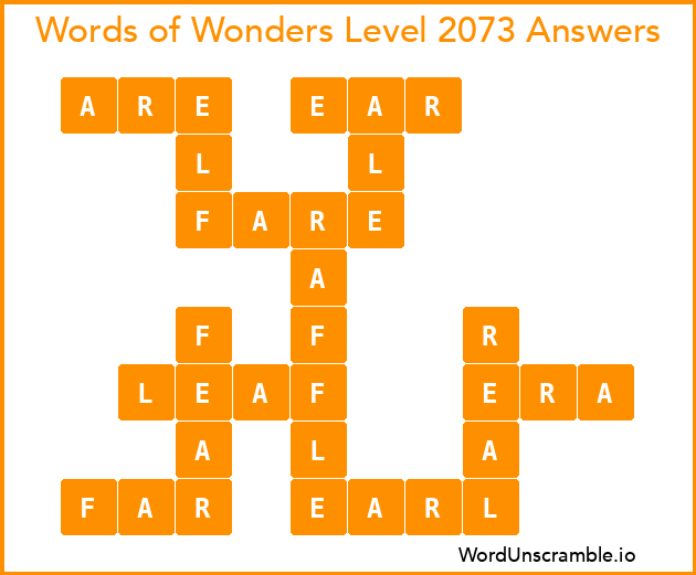 Words of Wonders Level 2073 Answers