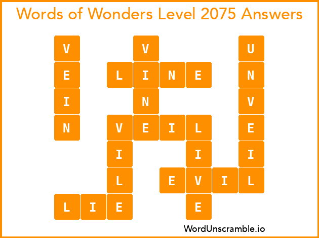 Words of Wonders Level 2075 Answers