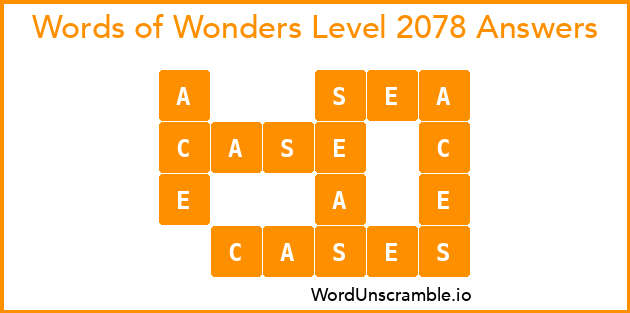 Words of Wonders Level 2078 Answers