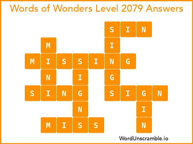 Words of Wonders Level 2079 Answers