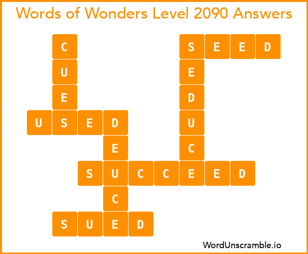 Words of Wonders Level 2090 Answers