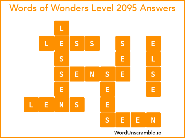 Words of Wonders Level 2095 Answers