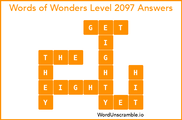 Words of Wonders Level 2097 Answers