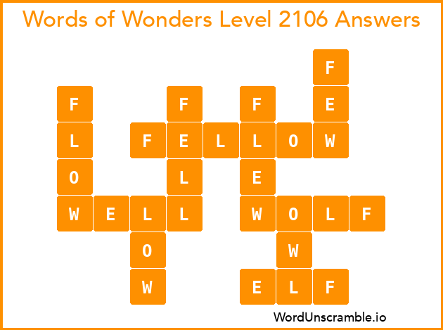 Words of Wonders Level 2106 Answers