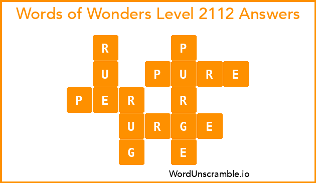 Words of Wonders Level 2112 Answers