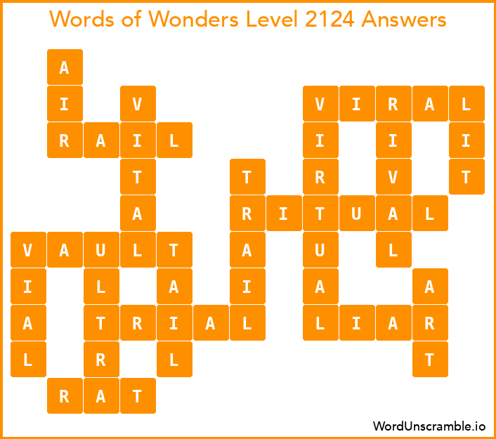 Words of Wonders Level 2124 Answers