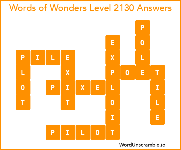 Words of Wonders Level 2130 Answers