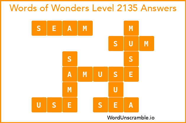 Words of Wonders Level 2135 Answers
