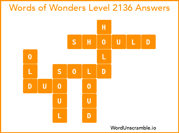 Words of Wonders Level 2136 Answers