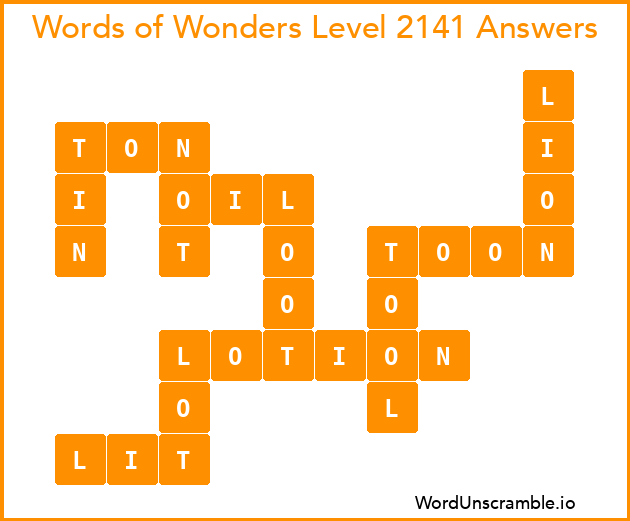 Words of Wonders Level 2141 Answers