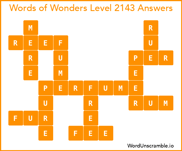Words of Wonders Level 2143 Answers