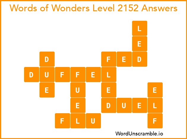 Words of Wonders Level 2152 Answers
